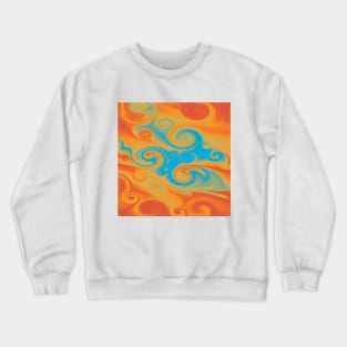 Abstract Liquid Circle Crewneck Sweatshirt